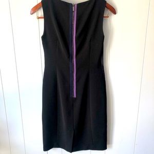 Size 2 Tahari lined dress with colorful back detail